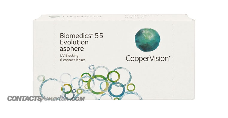 Discount Biomedics 55 Evolution Asphere Contacts - 6 Pack ...